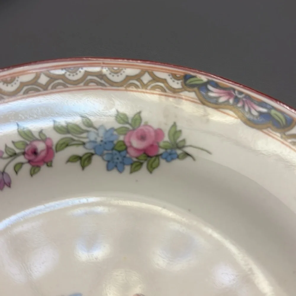 JG MEAKIN appetiser plates 6” SOL SUN 391413 FLORAL lot of 3 VNTG made England